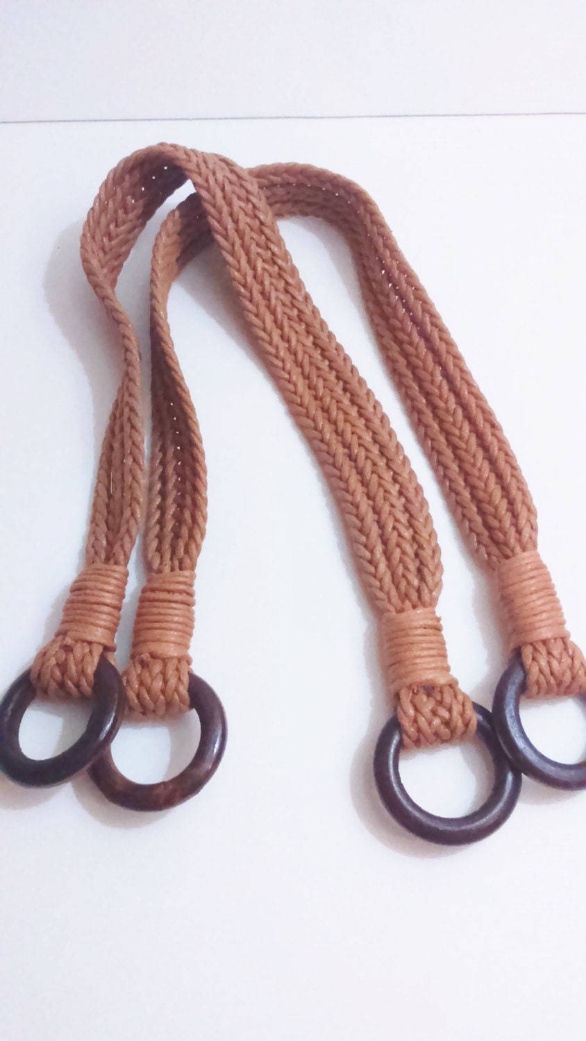 1 pair of rope bag handles handbag making 52.5 cm long