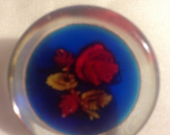 Lucite Floral Brooch