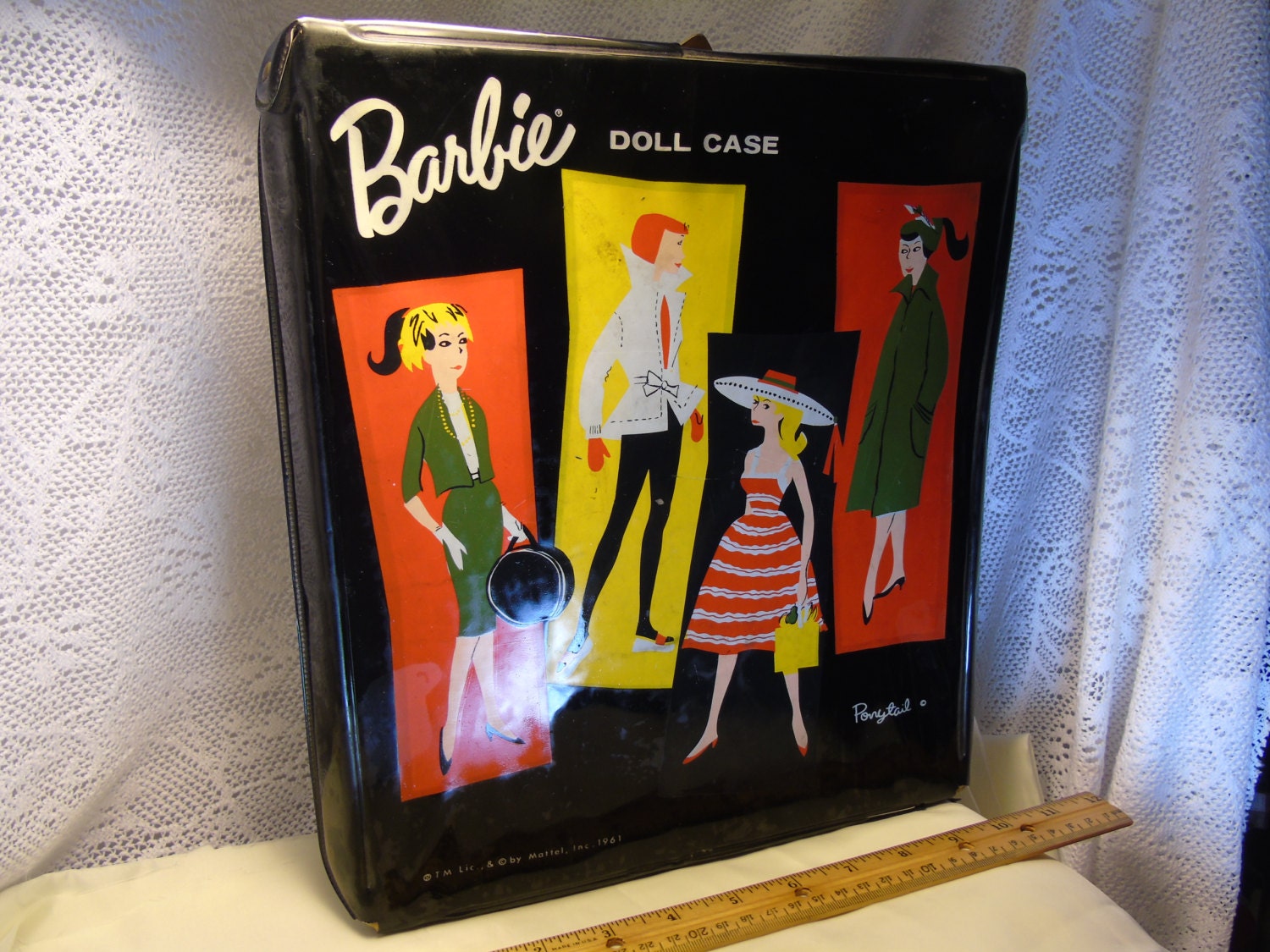 barbie doll case ponytail 1961