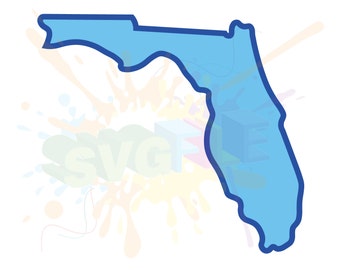 Florida State SVG Files for Cutting America Cricut Designs - SVG Files for Silhouette - Instant Download