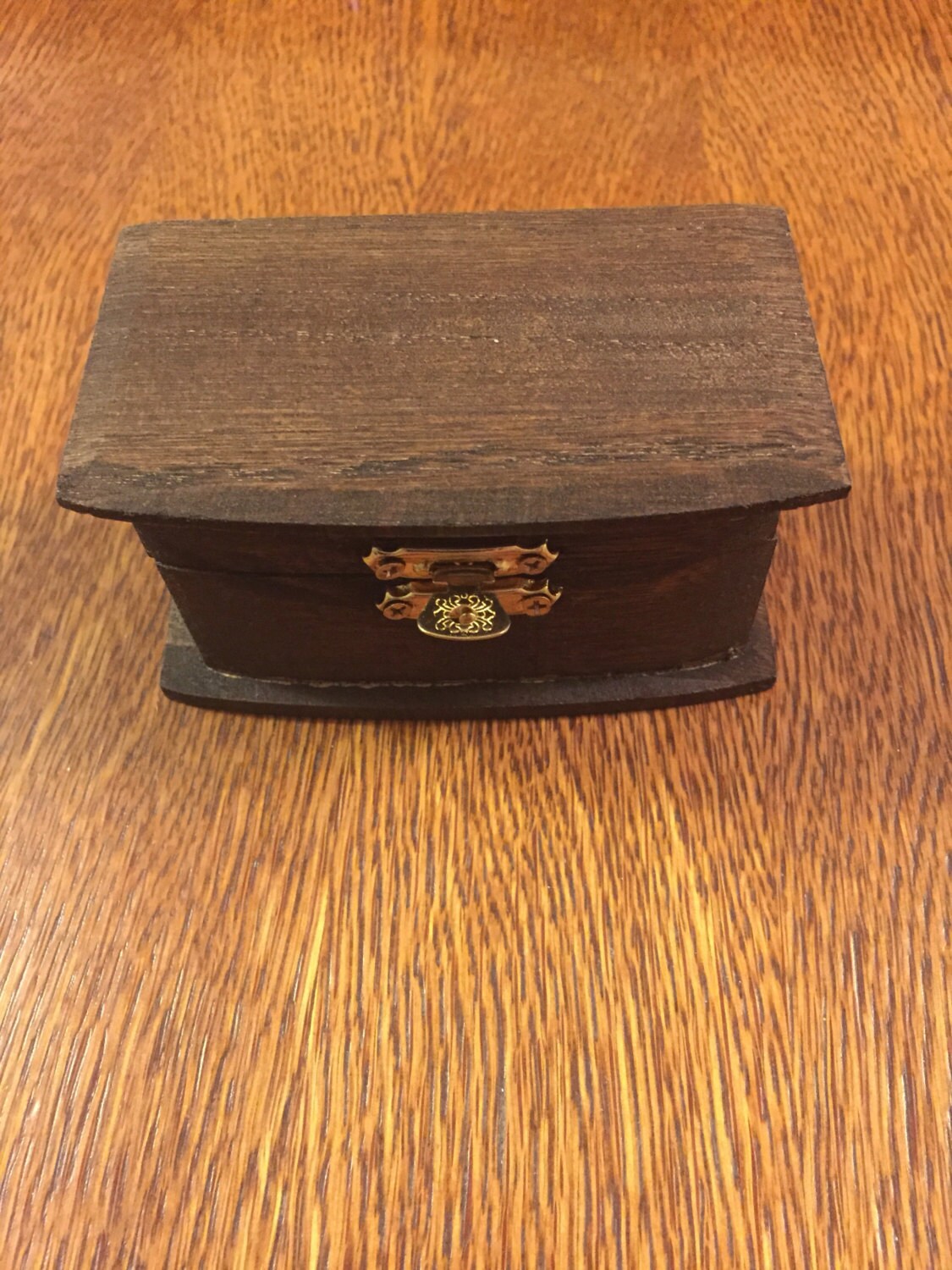 3.75 x 2 Inch Jewelry Box Rustic Ring Box Ring Holder