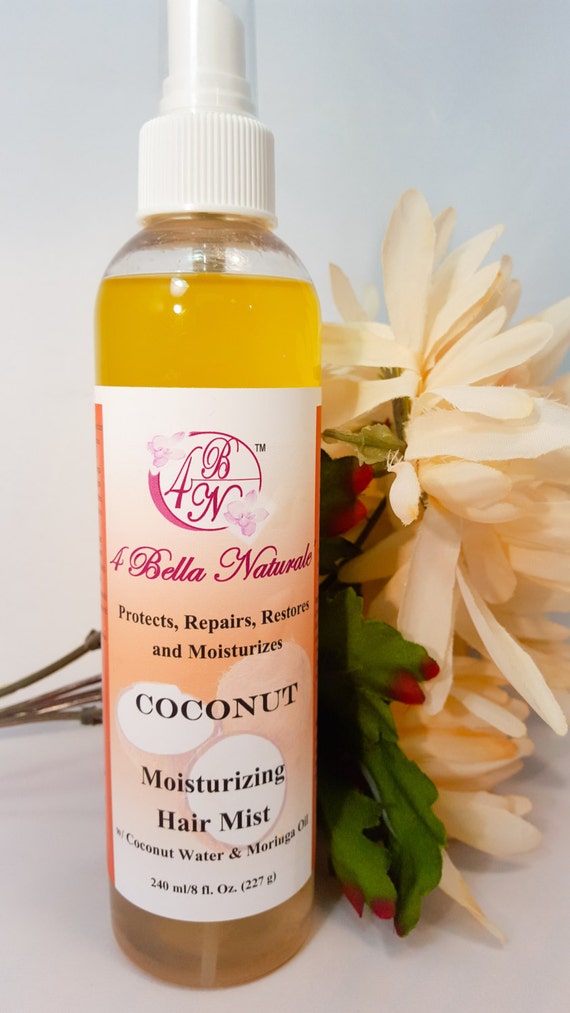 Natural Moisturizing Coconut Hair Mist 8 oz by 4BellaNaturale