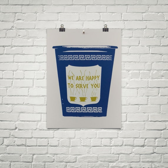 Items similar to Iconic NYC pop art coffee cup · Anthora New York City