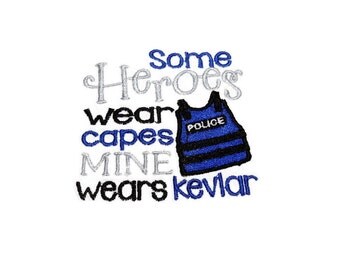 Baby Bib, Baby Police, Heroes Kevlar, Police Baby, 0 to 6 mos, 6 mos to Toddler, Shower Gift for Cop, Embroidered Bib, LEO Baby Gift,