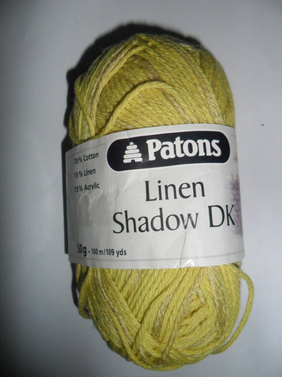 Patons Linen Shadow DK knitting yarn 50g ball colour Lime