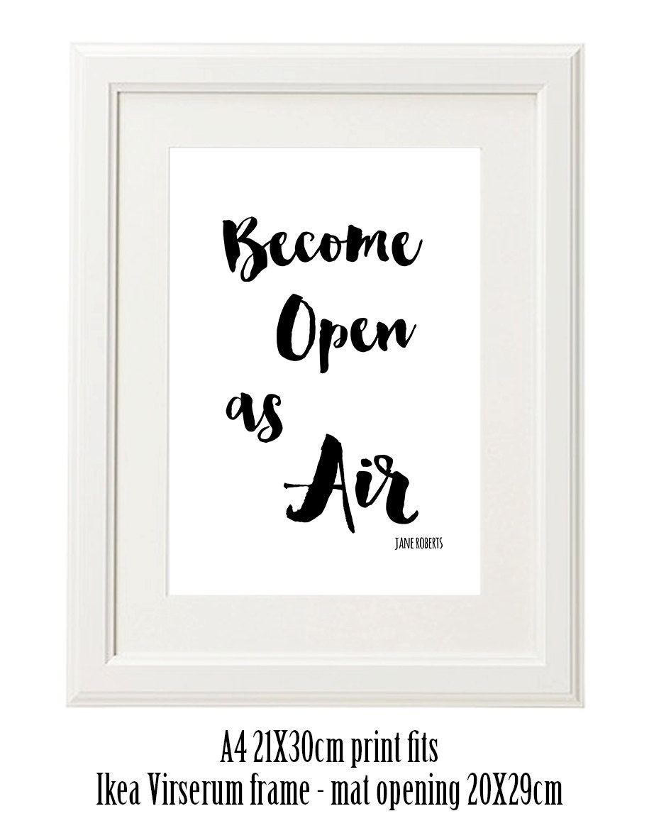 printable quote digital download black white typography