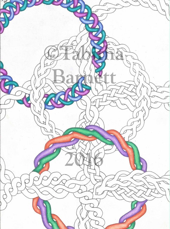 Celtic Circles Coloring PACK 3 pages by TabbysTangledArt ...