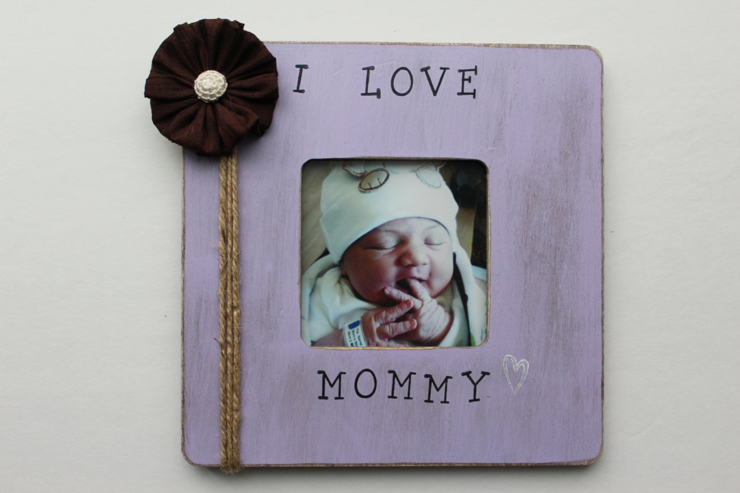 I Love Mommy Frame Mommy Picture Frame New Mom by MyRusticPlace