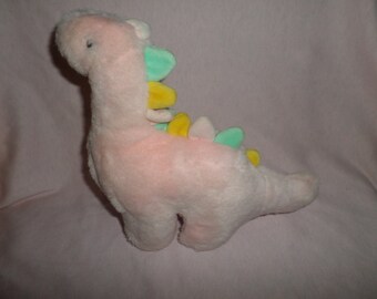 pastel dinosaur plush