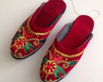 Ethnic slippers | Etsy