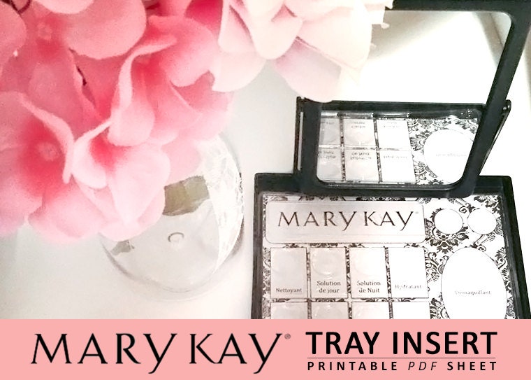 Mary Kay Tray Insert - Skin Care - INSTANT DOWNLOAD by PenelopeInkDesign