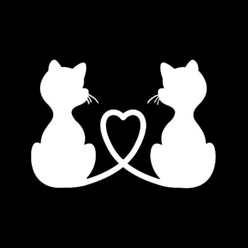 Download Cats with Heart Shaped Tails Love Cats vinyl car by ...