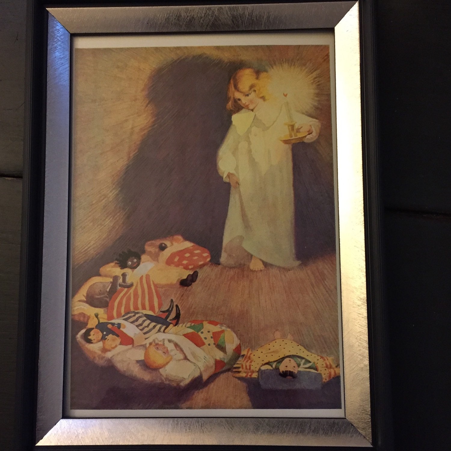 Good Night Dolls Vintage Picture Children's Room by Speckadoos