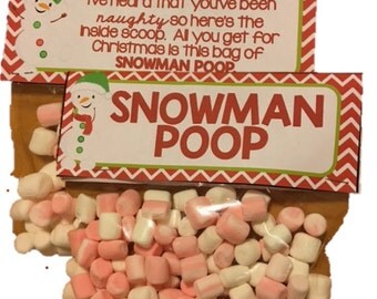 Snowman Poop Candy