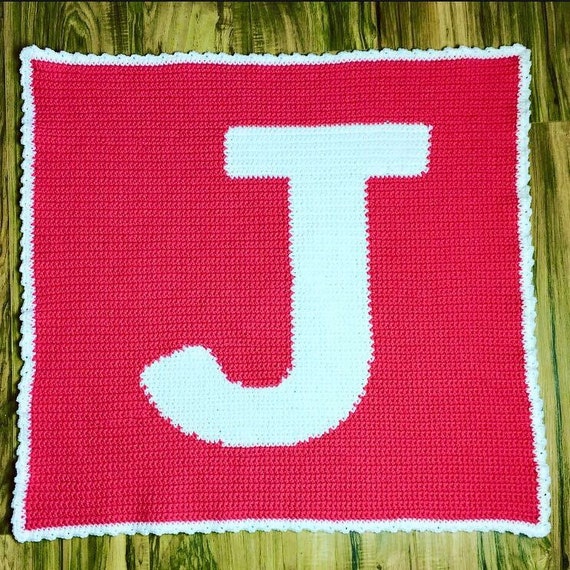 PDF Pattern crochet graphghan letter J graph j by ...