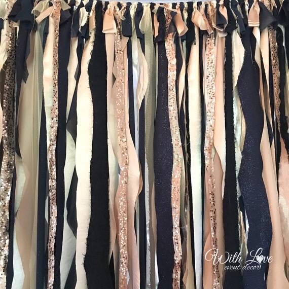 Navy and Gold Wedding Backdrop Blue and Gold by WithLOVEeventdecor