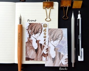 Touken Ranbu Sketch Anime Bookmark Card - Shokudaikiri Mitsutada