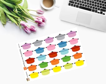 Cast Iron Pan Planner Stickers CAM00155