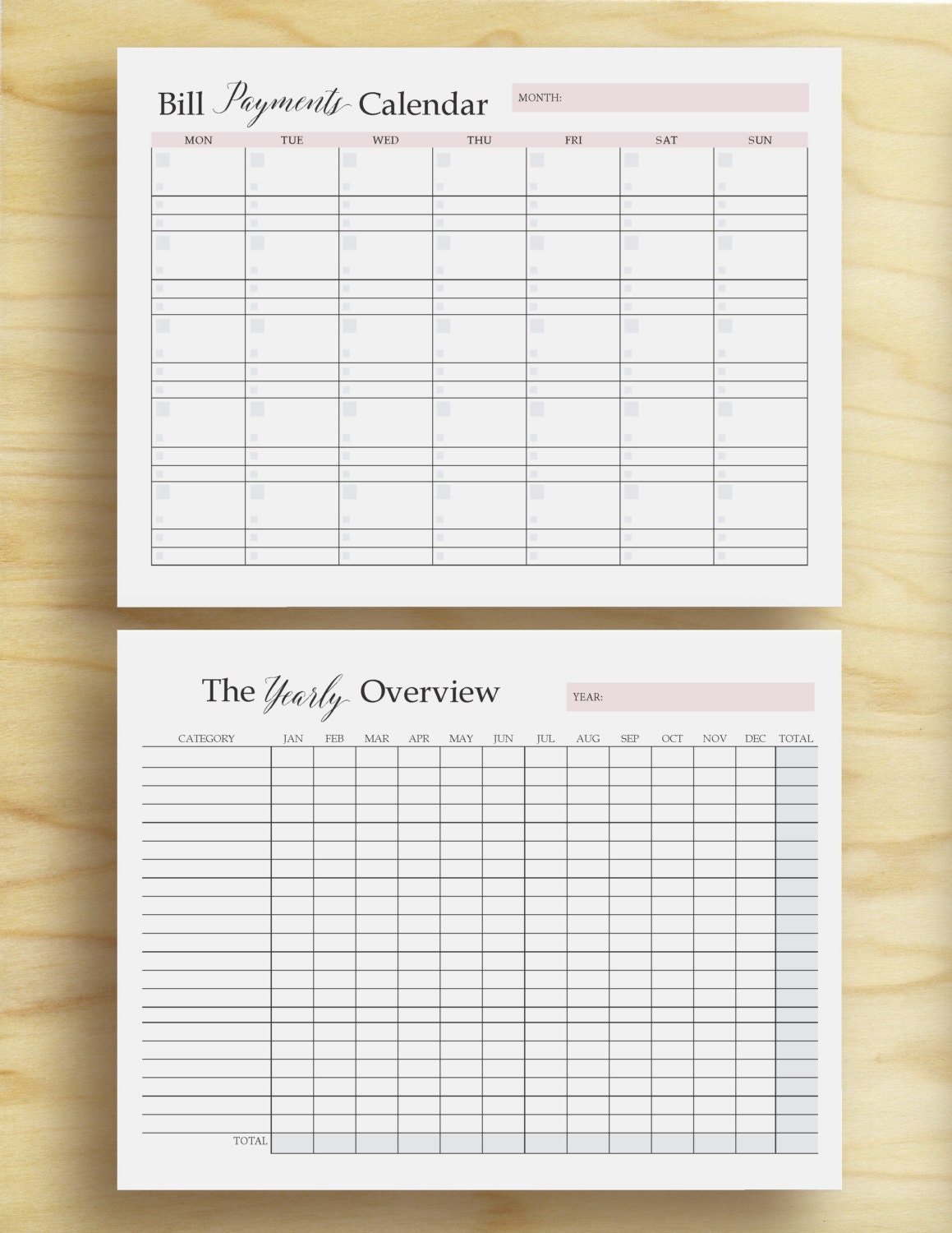 Finance planner Money Organizer Finance Printable Budget