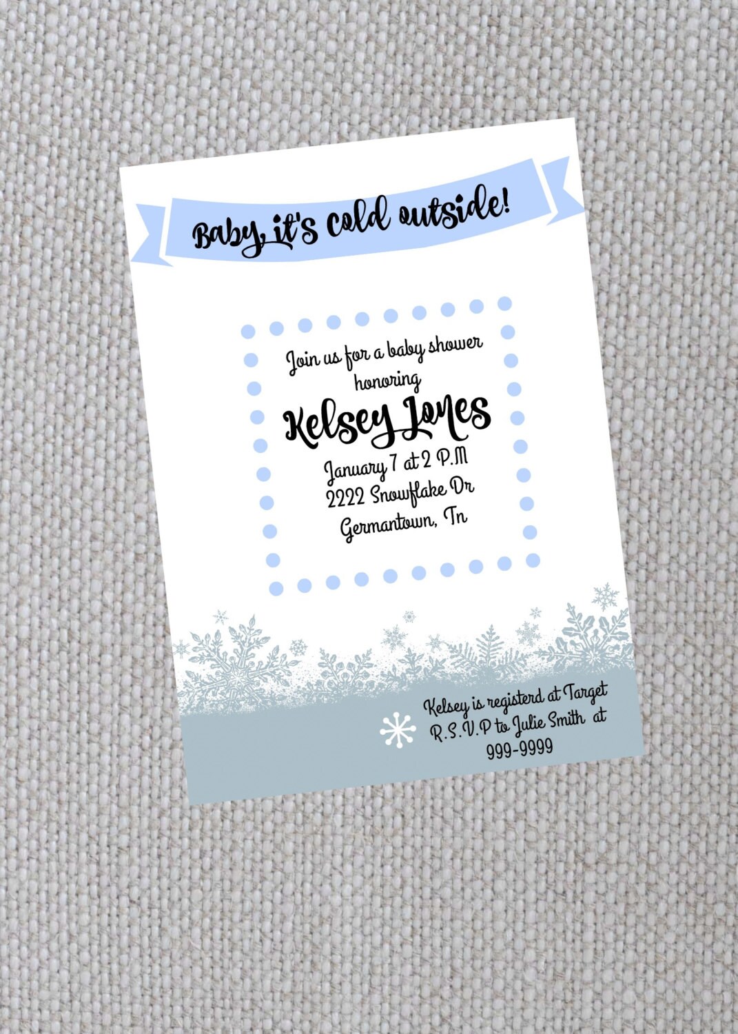 Baby It S Cold Outside Invitation Template From Parchmentandparsley On Etsy Studio Baby It S Cold Outside Invitation Template