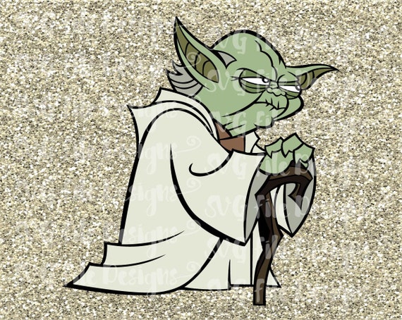 Download Cartoon Yoda Layered Star Wars Design Cutting by ...