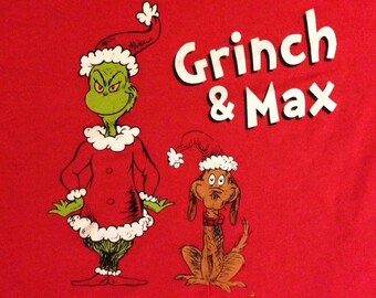 Items similar to The Grinch and Max Canvas Painting on Etsy