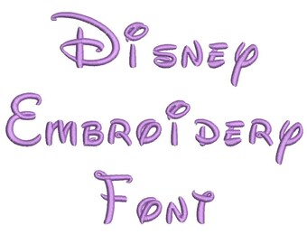 5 Size Disney Embroidery Font Embroidery Designs, BX fonts Machine Embroidery Designs - 9 File Fomats - INSTANT DOWNLOAD