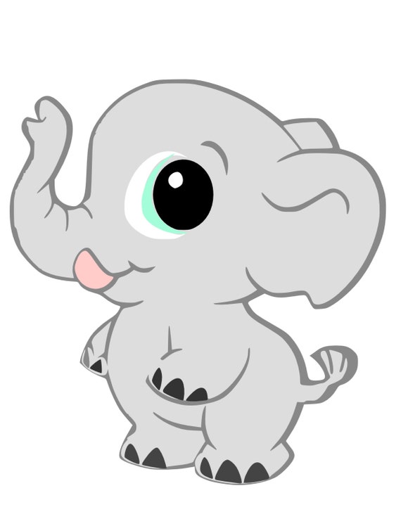 Baby Elephant SVG Instant Download by SweetRaegans on Etsy