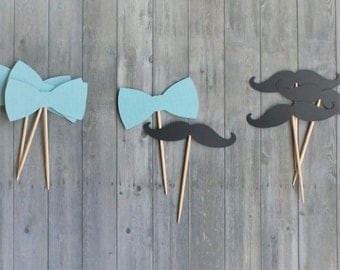 Cupcake Toppers, Little Man Baby Shower, Little Man Party, Little Man Party Decorations, Mustache Cupcake Toppers, Baby Boy Birthday