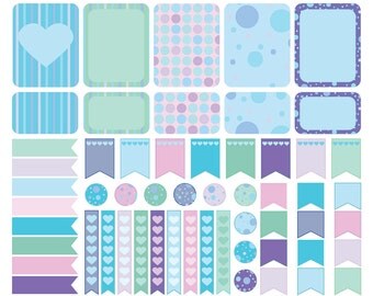 Cute Panda Planner Stickers Printable Stickers for planner or