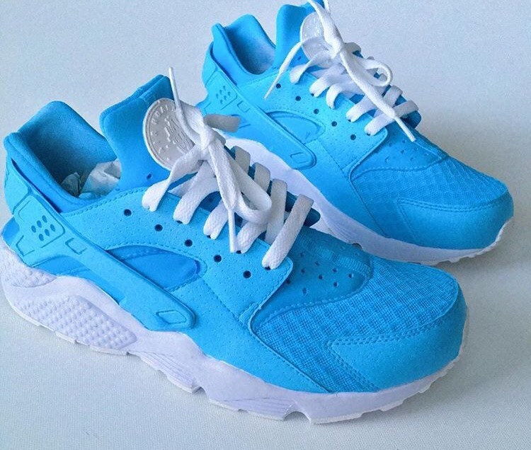 Light Blue Nike Air Huarache Adults Unisex Blue by JKLcustoms