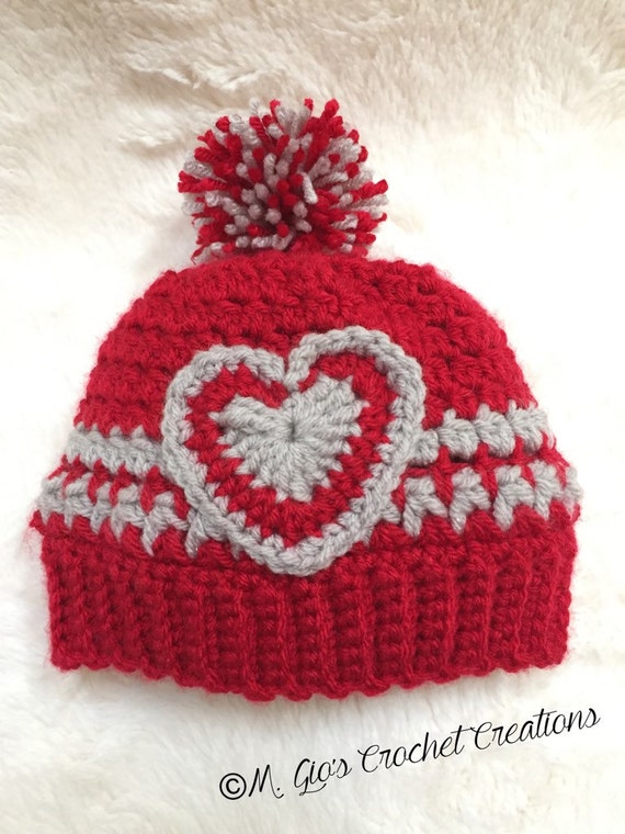 Items similar to Valentine's Day infant hat on Etsy