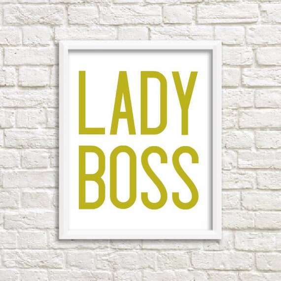 Items similar to Lady Boss Print / Lady Boss Vinyl Print / Women's ...