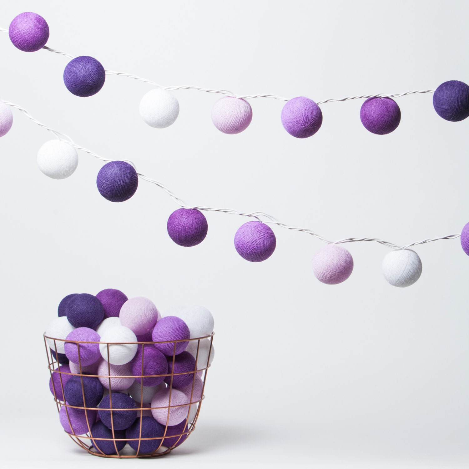 Emma Cotton ball Fairy light by FairyLightsFactory on Etsy