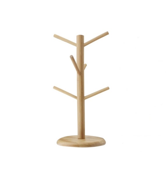 Nuvotrends Wooden Tea Cup Holder Coffee Mug Tree with by Starswood