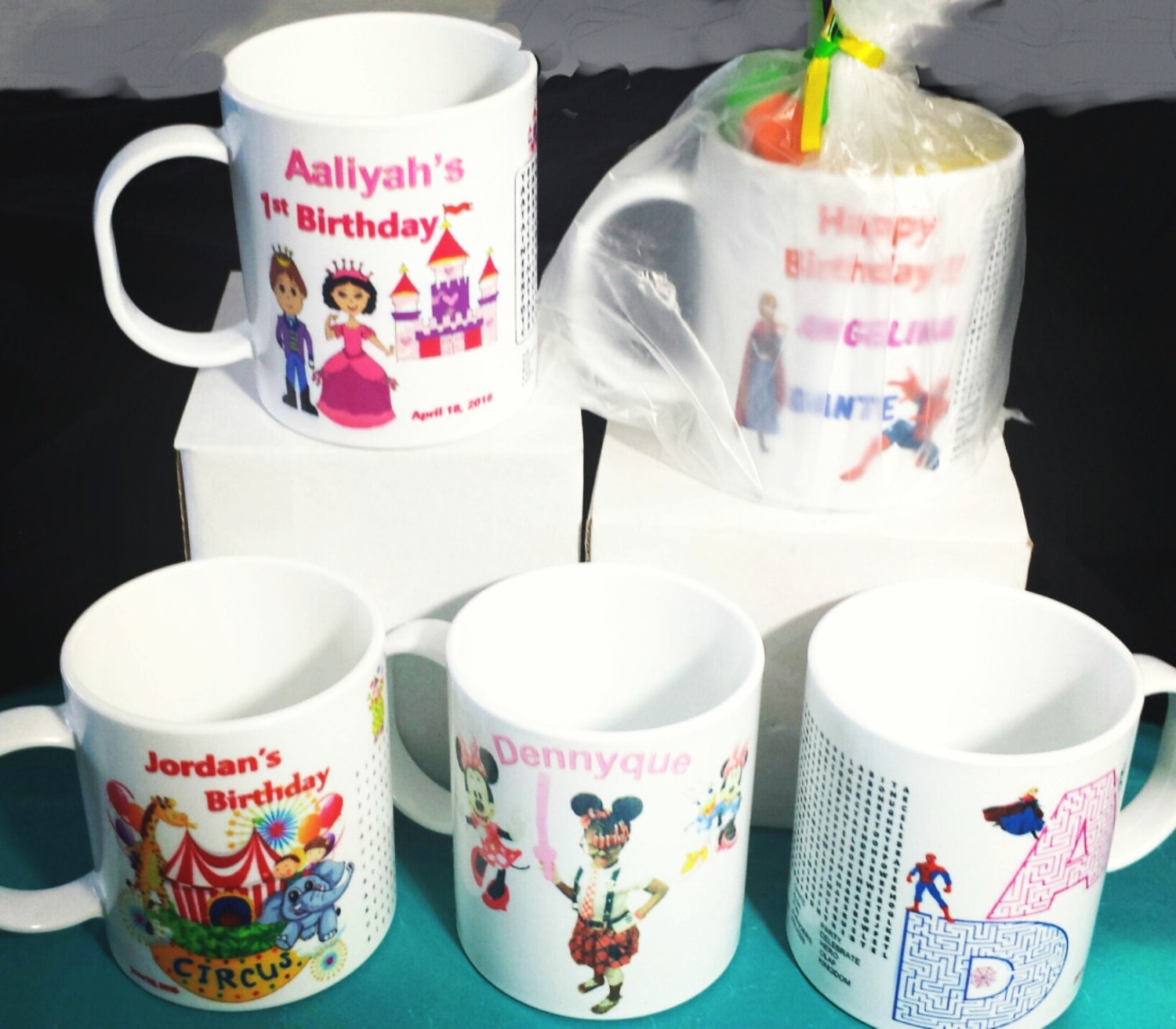 Personalized Plastic Mugs Kids Mugs Loot Bags Stocking