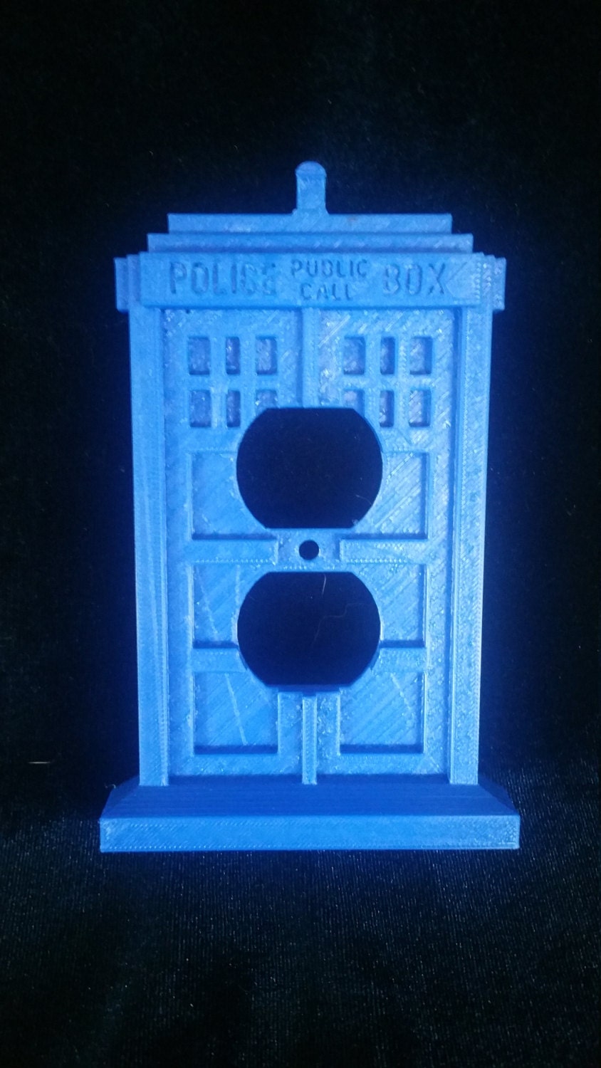3D Printed Tardis Outlet Cover