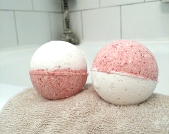 Rose Bath Bomb 4 oz - Vegan Bath Bomb, Gift for her, Nontoxic