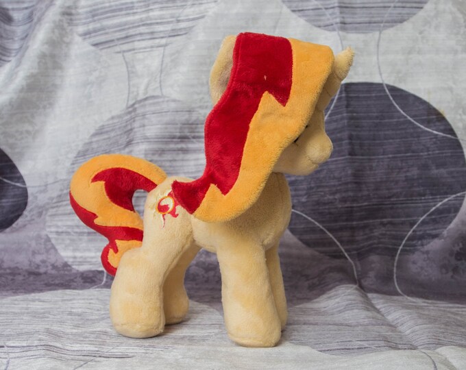 Plush Sunset Shimmer Custom Pony 10 inches MLP:FIM