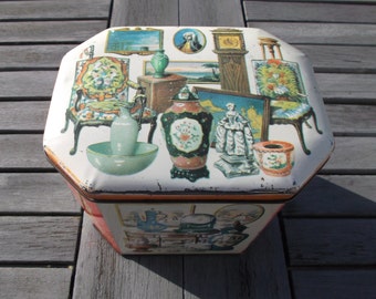 old Tin - ancient iron box
