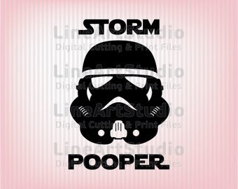 Storm Pooper SVG Files - SVG Cutting Files - Cutting Files for Silhouette Cameo or Cricut - Instant Download