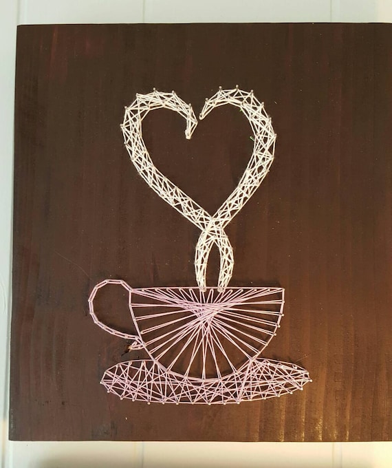 String Art Coffee cup