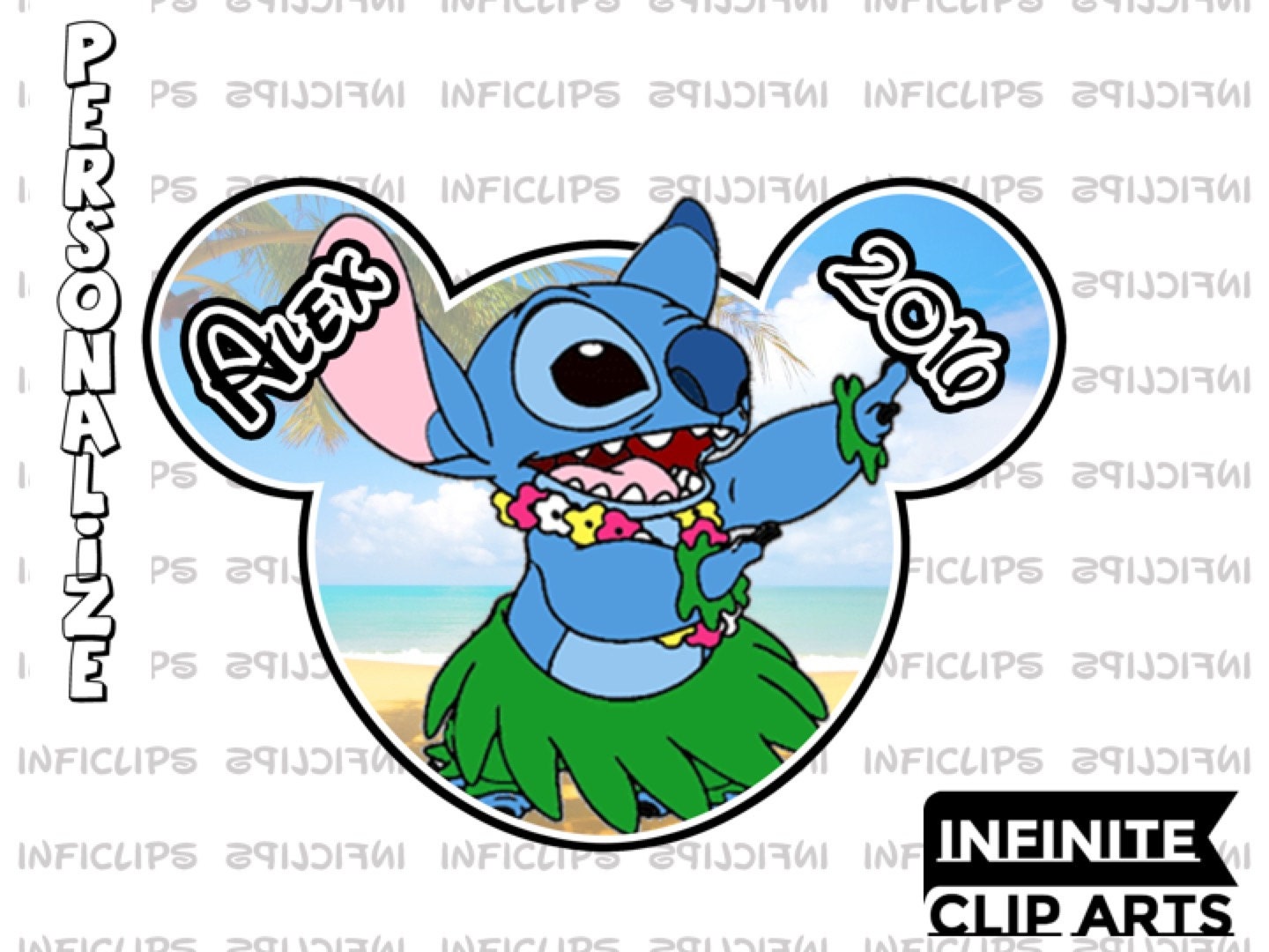 disney stitch iron on transfer