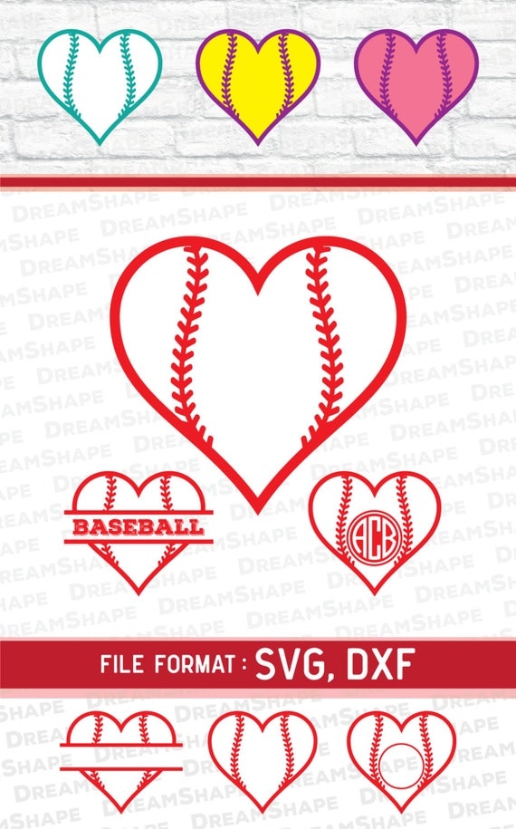 Download Love Baseball SVG Cut Files Vinyl Cutters Monogram Cricut
