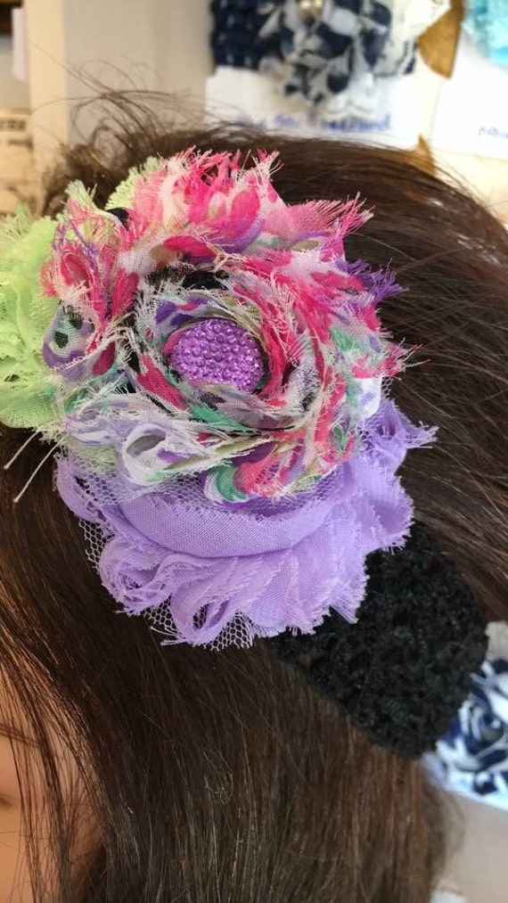 Headbands with clips by RareFeathers1 on Etsy