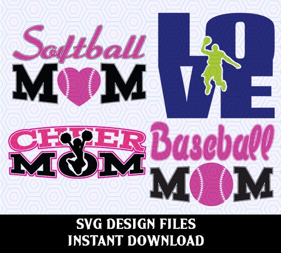 Download Sportsl Mom SVG Decal Bundle for Mugs T Shirts by ...