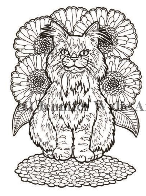 items-similar-to-maine-coon-cat-colouring-page-coloring-book-printable-adult-coloring-hand