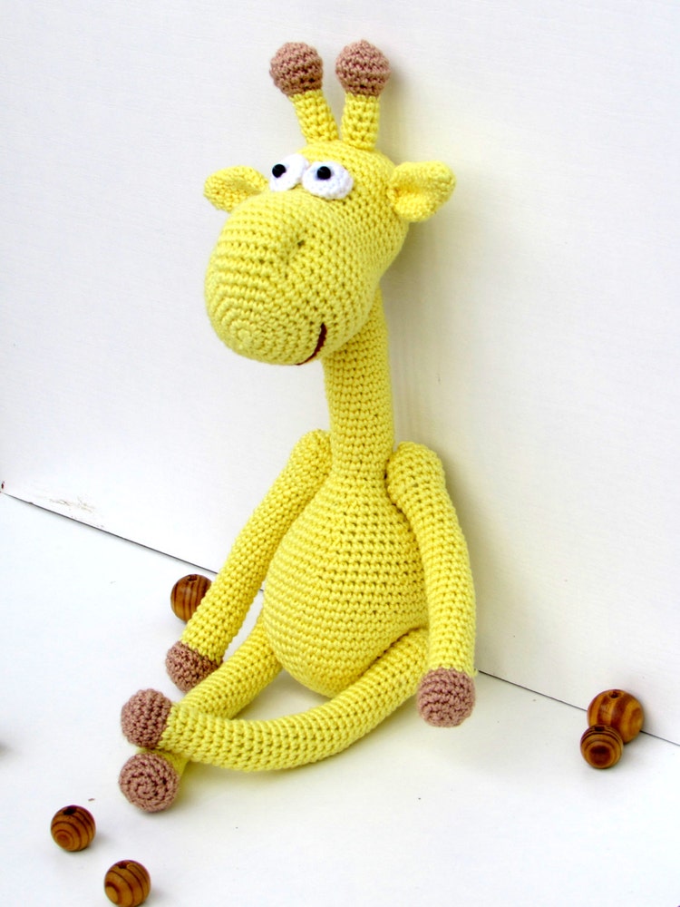 yellow giraffe stuffed animal