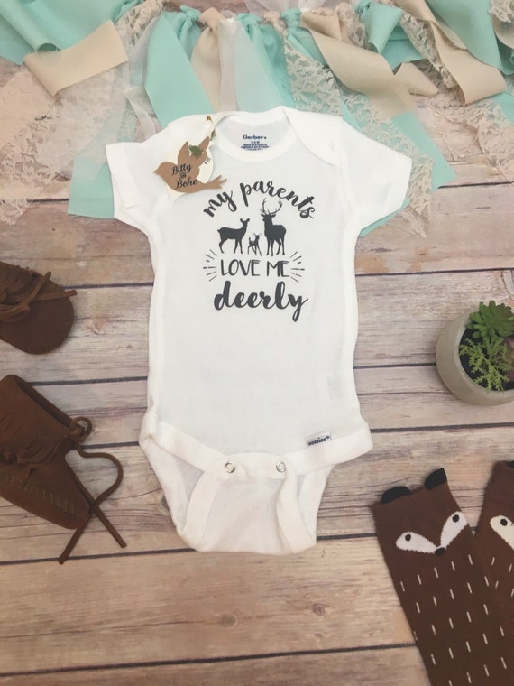Deer Onesie® Baby Shower Gift Baby Boy Clothes by BittyandBoho