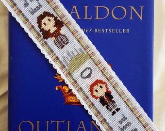 Outlander Cross Stitch Bookmark Pattern, Modern Diana Gabaldon Cross Stitch Pattern